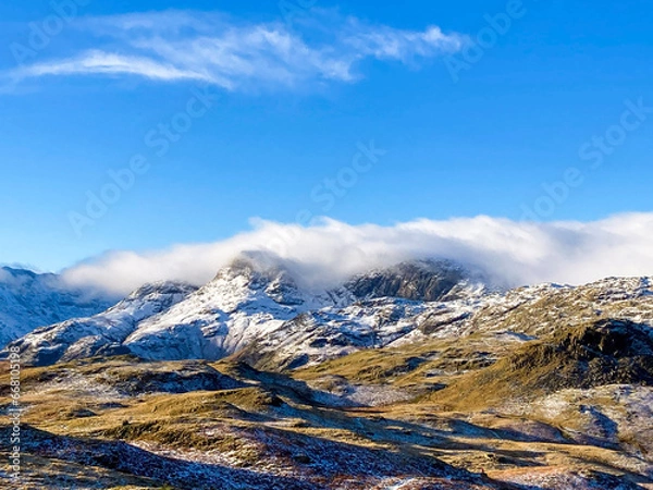 Fototapeta mountains in the snow