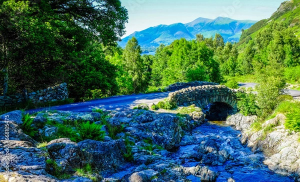 Obraz river in the mountains