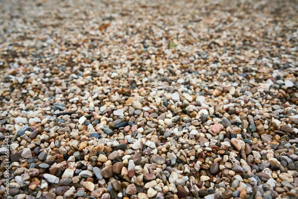 Obraz beautiful pebble beach with perspective blur background