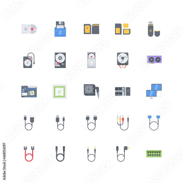 Fototapeta computer icon set