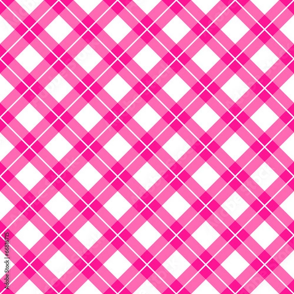 Fototapeta pink gingham seamless pattern