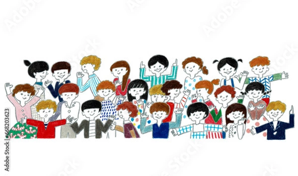 Fototapeta クラスメイト