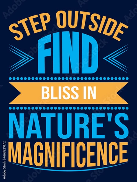 Obraz Camping Typography T-shirt Design EPS Format