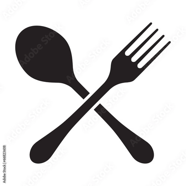 Obraz Fork And Spoon Crossed