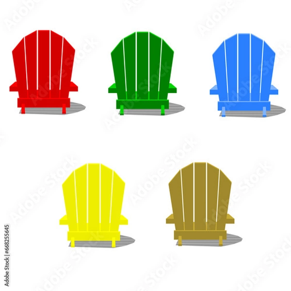 Obraz Adirondack chairs