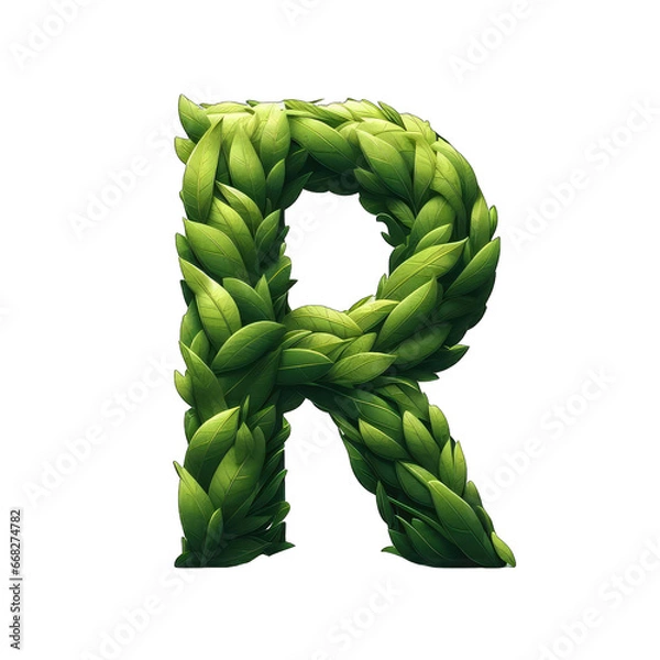 Obraz Nurturing Leafy Script Display, GENERATIVE AI