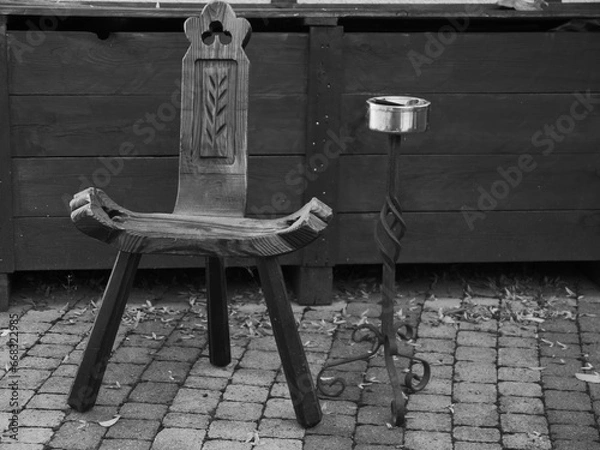 Fototapeta Alter Spanischer Bauernstuhl