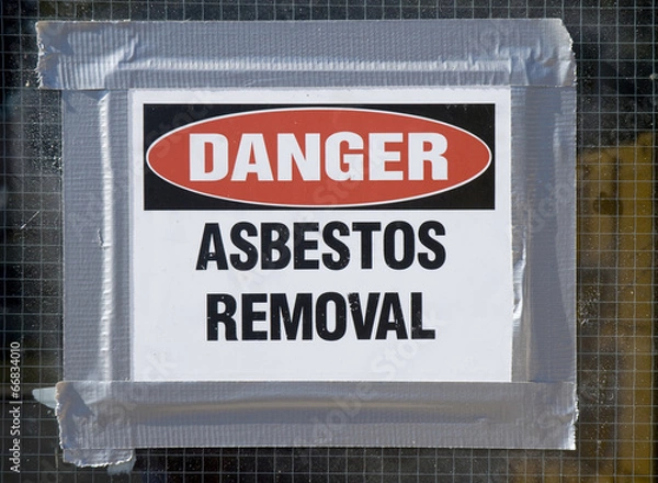 Obraz Danger Asbestos Removal