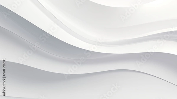 Obraz White Abstract wave Background with linen texture
