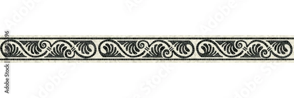 Obraz Horizontal border mosaic tiles, vector pattern