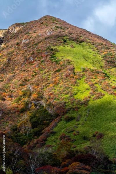 Fototapeta 栃木県　紅葉に染まる那須岳