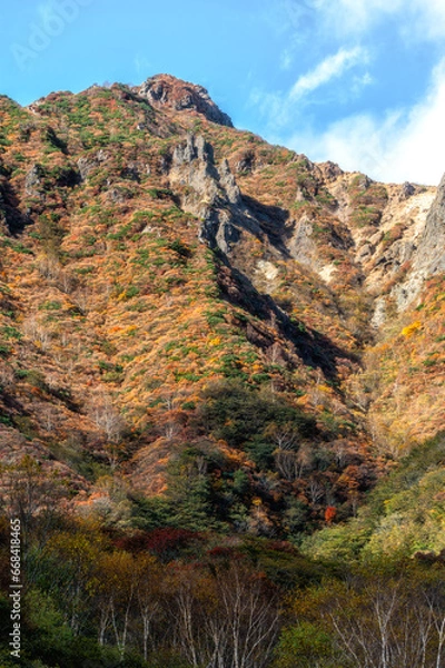 Fototapeta 栃木県　紅葉に染まる那須岳