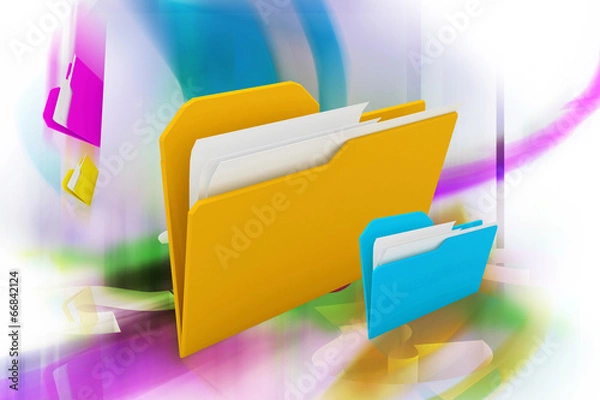 Fototapeta digital background of folder in color background
