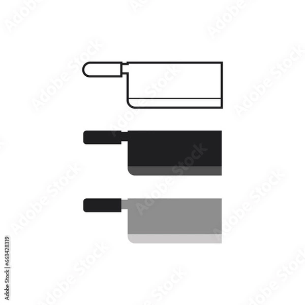 Obraz Butcher knife vector