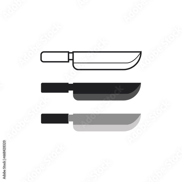 Obraz Kitchen knife vector