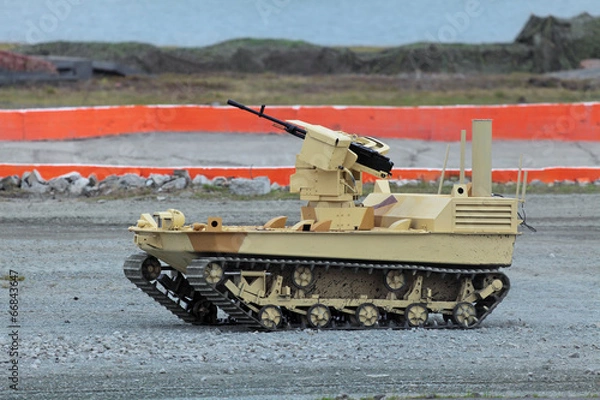 Obraz Robot to karabin maszynowy