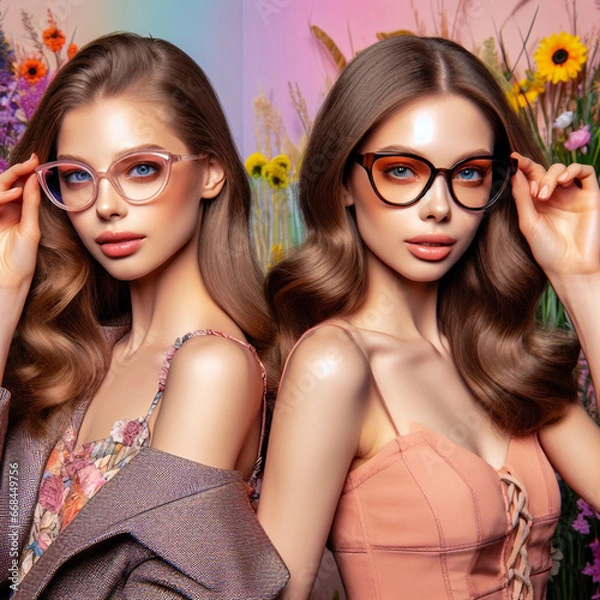 Fototapeta 여성 안경