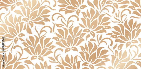 Fototapeta vector illustration seamlessly pattern with flowers peony backgrounds for screen printing, paper craft printable designs, wedding invitation covers, stationery designs, Presentation graphics and decks