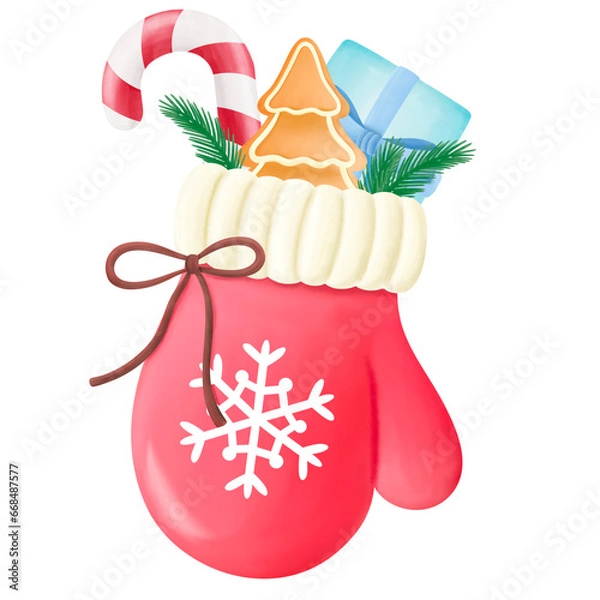 Obraz Christmas mitten