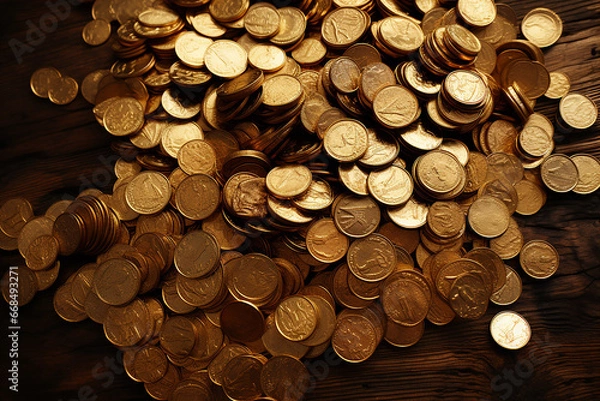 Obraz たくさんの金貨