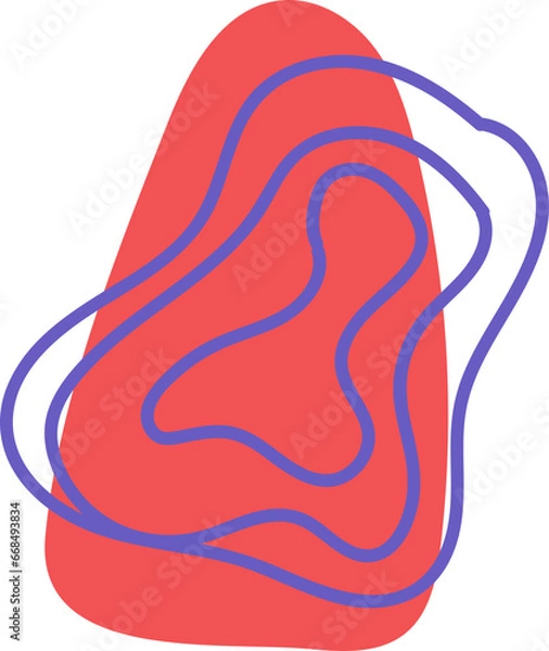 Obraz Hand Drawn Organic Shapes