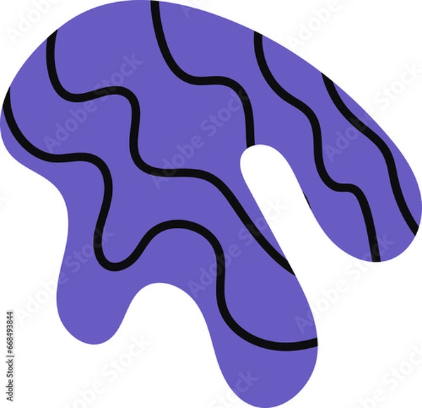 Obraz Hand Drawn Organic Shapes