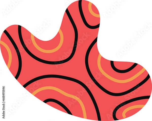 Obraz Hand Drawn Organic Shapes