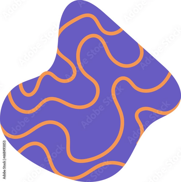 Obraz Hand Drawn Organic Shapes