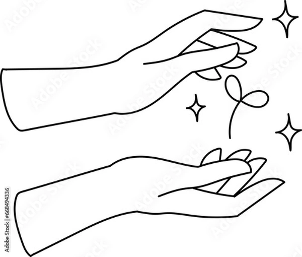 Obraz Hands Element Aesthetic