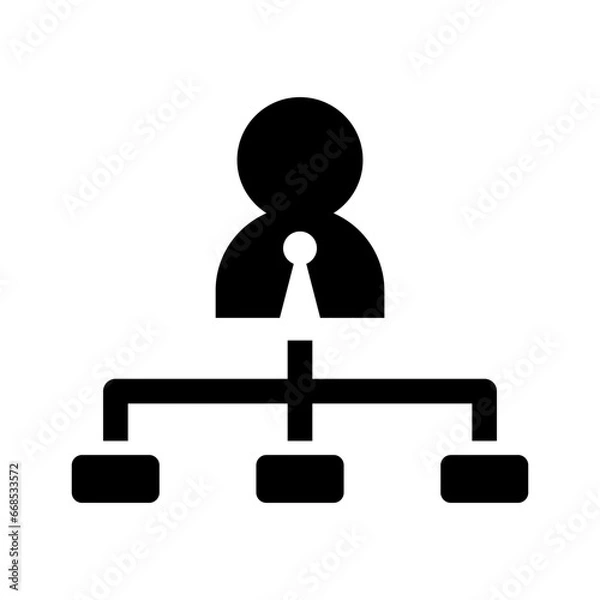 Fototapeta Organization chart icon