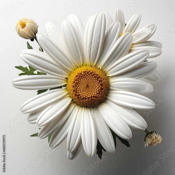 Obraz Beautiful White Chamomile ,Hd, On White Background
