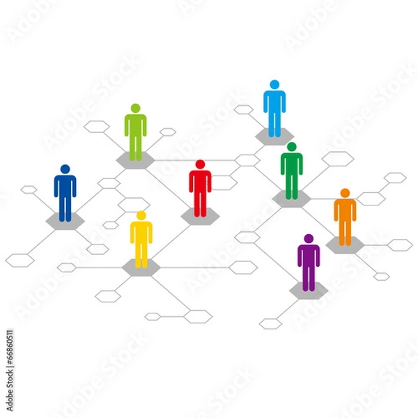 Fototapeta 人物　アイコン　コミュニケーション