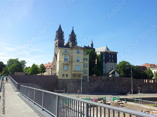 Fototapeta Blick auf den magdeburger Dom
