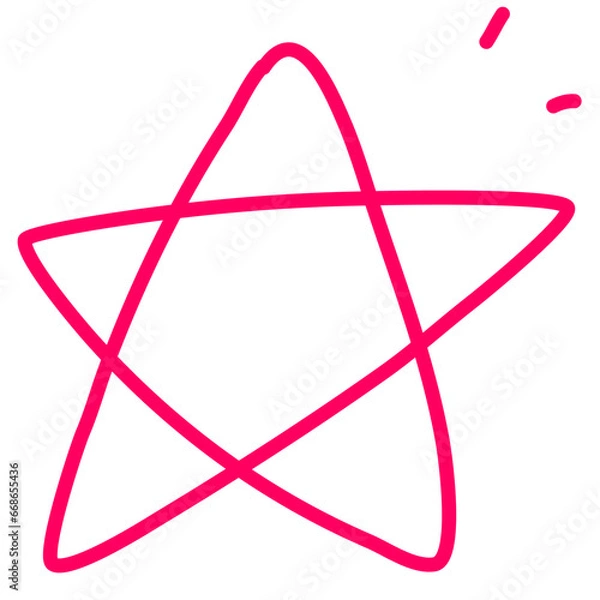 Obraz 반짝이는 별, 메모 중요 표시, 강조 별표시