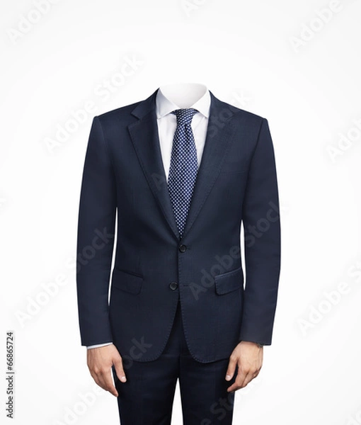Obraz man in suit without head