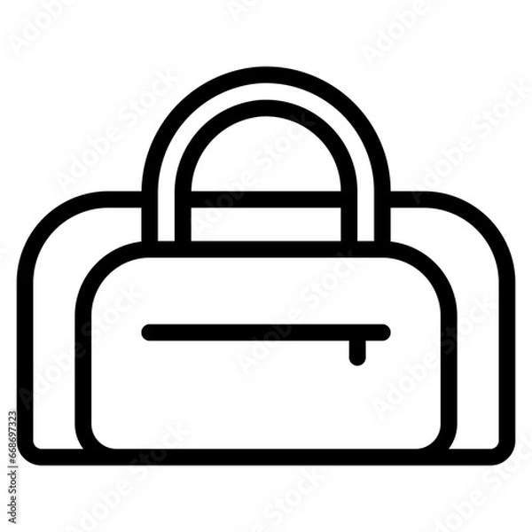 Fototapeta  Fitness, Gym, Sport, Bag, Sportbag, Training Icon, Solid style icon vector illustration, Suitable for website, mobile app, print, presentation, infographic and any other project.