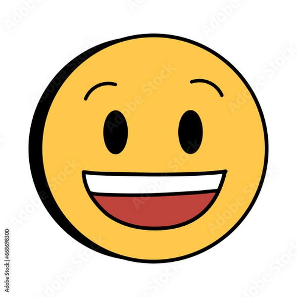 Obraz Cute Emoticon Sticker