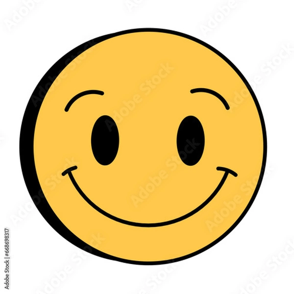 Obraz Cute Emoticon Sticker