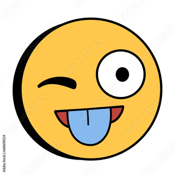 Obraz Cute Emoticon Sticker