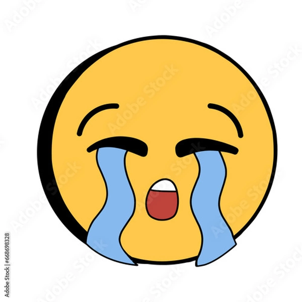 Obraz Cute Emoticon Sticker