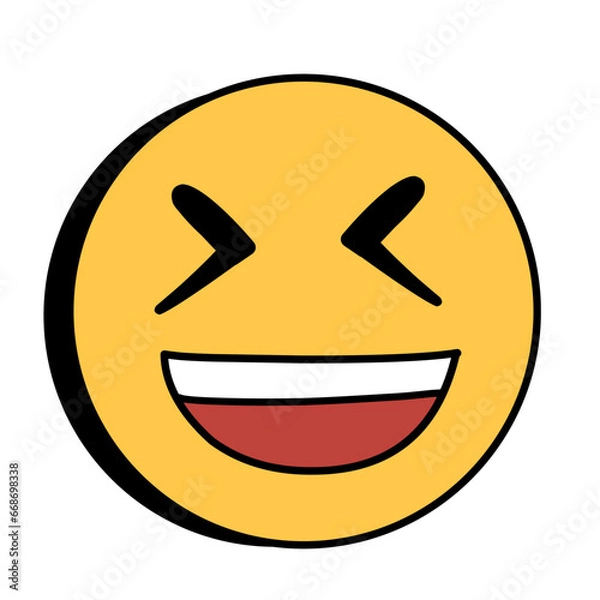 Obraz Cute Emoticon Sticker