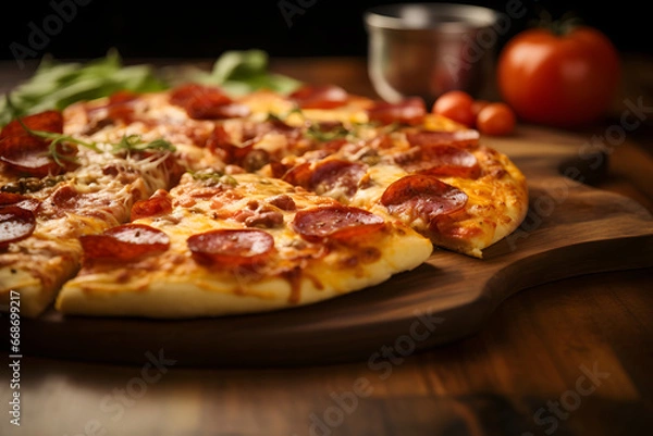 Fototapeta pizza pepperoni