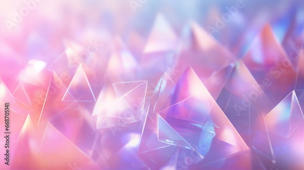 Obraz Crystal rainbow prism light effect. Background overlay pattern design.