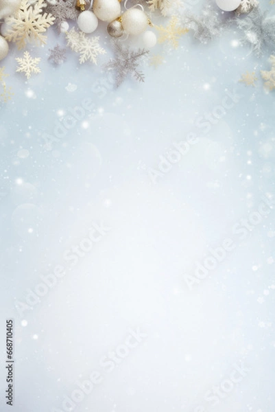 Obraz Christmas background with snowflakes.