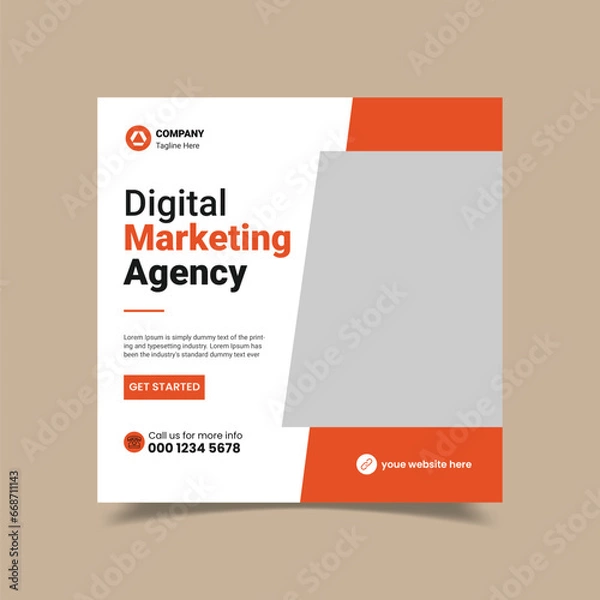 Obraz Creative Social Media Post Template