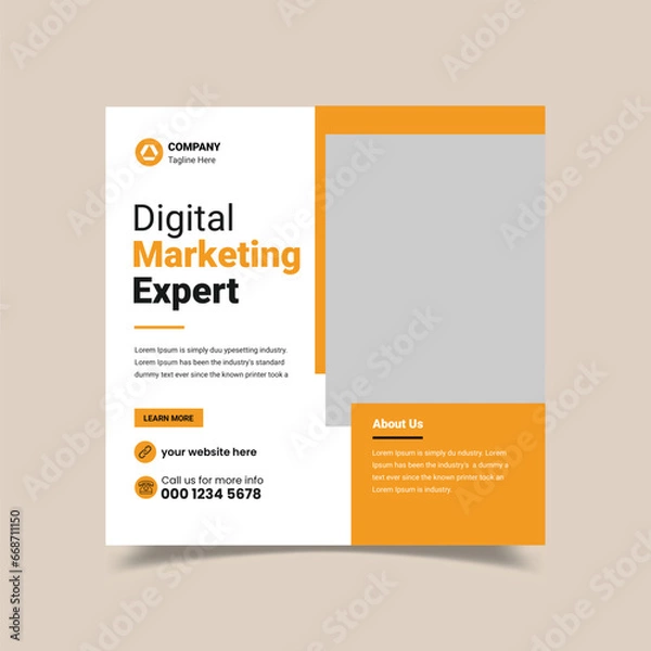 Obraz Creative Social Media Post Template