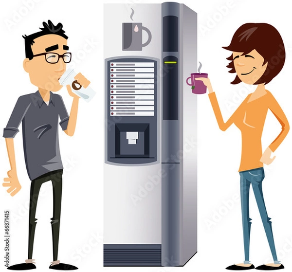 Obraz perso tertiaire moderne à la machine à café