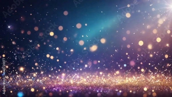 Obraz A gorgeous glittery, sparkling, abstract background is a great choice for your project. It will create a feeling of elegance, luxury and dynamism that will captivate your viewers. Generative AI