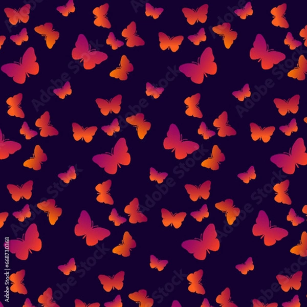 Fototapeta seamless background with hearts