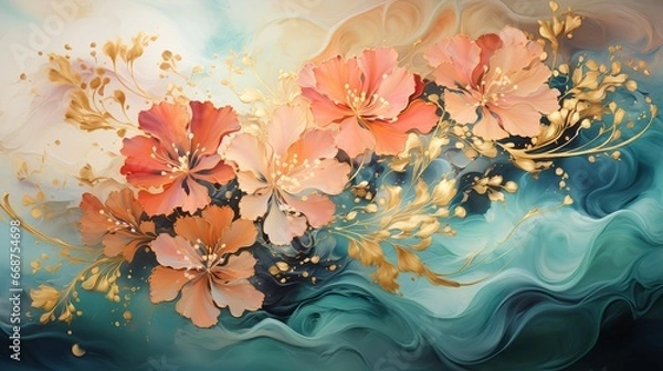 Obraz background with flowers